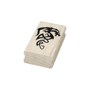 Briefmarke der Stammesdrachen Gummistempel