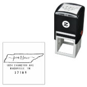 Briefmarke der Tennessee-Rücksendeadresse Permastempel (Beispiel)