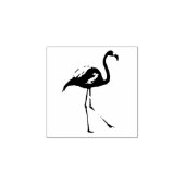 Briefmarke der Tierkunst, Flamingo-Silhouette nied Gummistempel (Prägung)