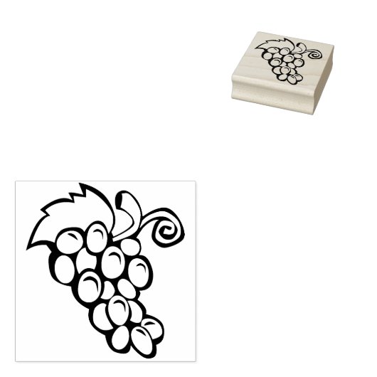 Briefmarke der Traubenbilderkunst Gummistempel (Stempel)