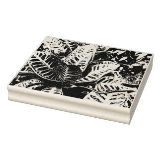 Briefmarke der tropischen Croton-Pflanze Gummistempel