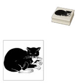 Briefmarke der Tuxedo-Katzenkatze Gummistempel (Stempel)