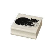 Briefmarke der Tuxedo-Katzenkatze Gummistempel (Stempel)