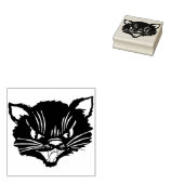 Briefmarke der verrückten Katze Gummistempel (Stempel)