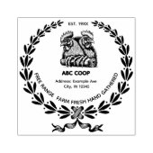 Briefmarke der Vintagen Hühnereier Gummistempel (Prägung)