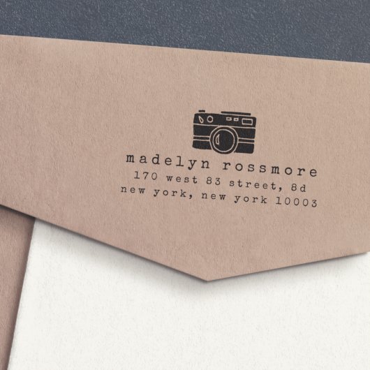 Briefmarke der Vintagen Rücksendeadresse Permastempel