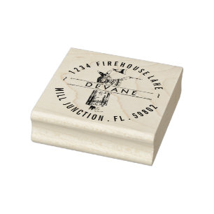 Briefmarke der Vintagen Wizard-Rücksendeadresse Gummistempel