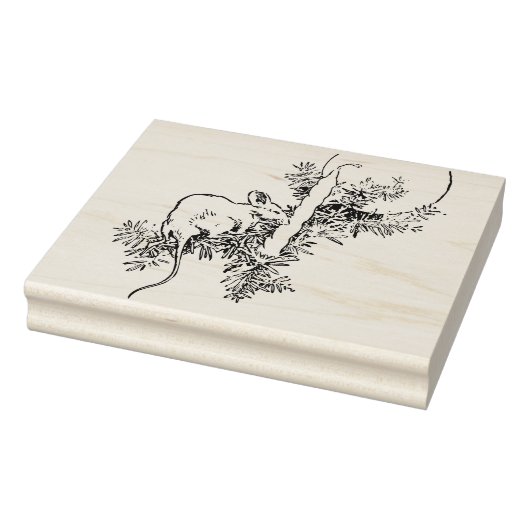 Briefmarke der Weihnachtsmäuse Gummistempel (Stempel)