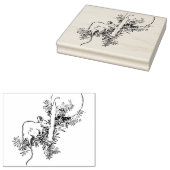 Briefmarke der Weihnachtsmäuse Gummistempel (Stempel)