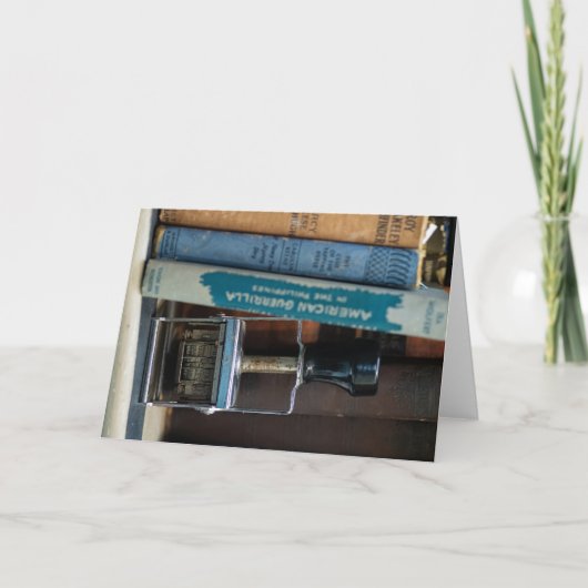 Briefmarke des Bibliotheksdatums Karte (Vorderseite)