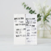 Briefmarke des Bibliotheksdatums Postkarte (Stehend Vorderseite)