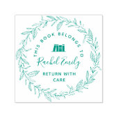 Briefmarke des botanischen Kranzes Permastempel (Design)