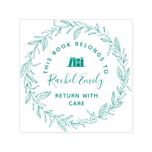 Briefmarke des botanischen Kranzes Permastempel (Design)