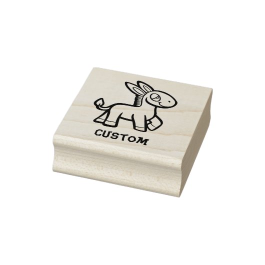 Briefmarke des Burrito Donkey-Lehrers Gummistempel (Stempel)