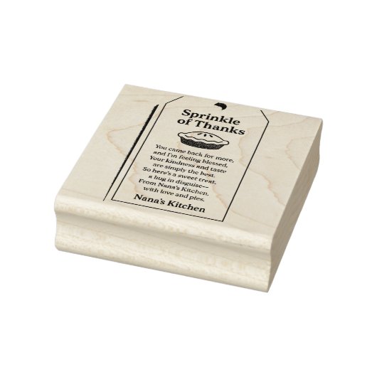 Briefmarke des Dankes Gummistempel (Stempel)