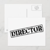Briefmarke des Direktors Postkarte (Vorne/Hinten)