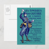 BRIEFMARKE des Ersten Weltkriegs Postkarte (Vorne/Hinten)