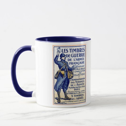 BRIEFMARKE des Ersten Weltkriegs Tasse (Links)