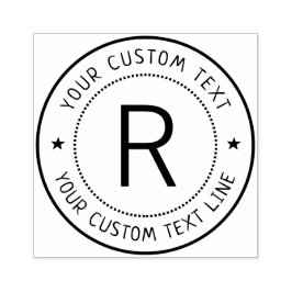 Briefmarke des formalen Monogramms Gummistempel