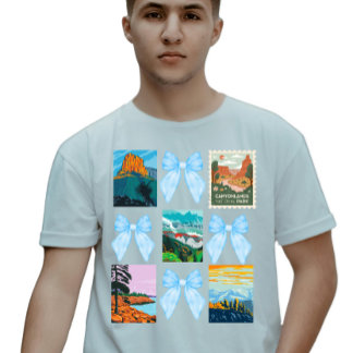 Briefmarke des Gipfels und der Solarkollektion T-Shirt