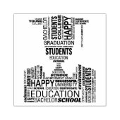 Briefmarke des Graduate Letters Gummistempel (Prägung)