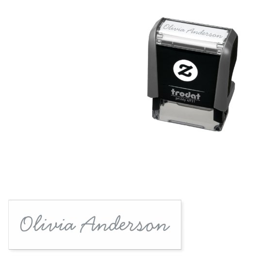 Briefmarke des individuellen Namens Permastempel (Beispiel)