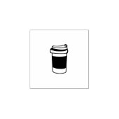 Briefmarke des Kaffeecups Gummistempel (Prägung)