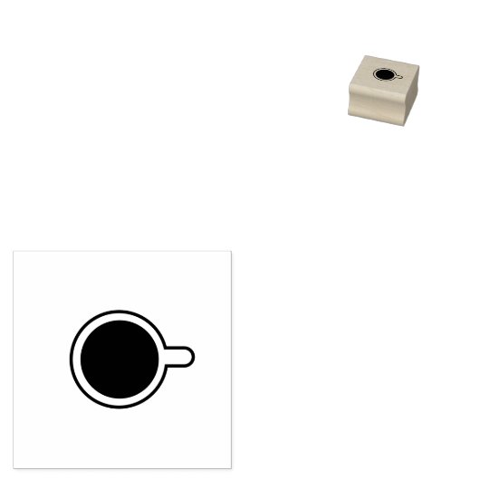 Briefmarke des Kaffeecups Gummistempel (Stempel)