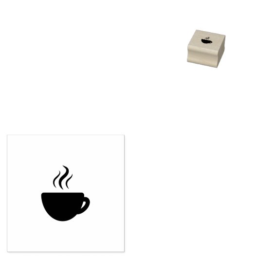 Briefmarke des Kaffeecups Gummistempel (Stempel)