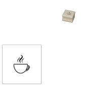 Briefmarke des Kaffeecups Gummistempel (Stempel)