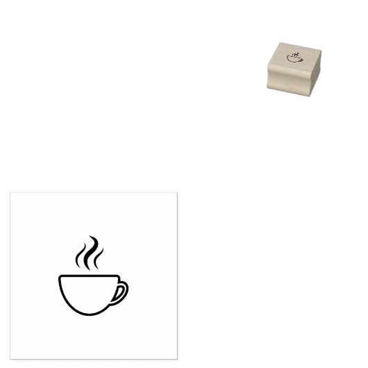 Briefmarke des Kaffeecups Gummistempel (Stempel)