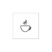 Briefmarke des Kaffeecups Gummistempel (Prägung)