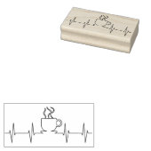 Briefmarke des Kaffeelebens Gummistempel (Stempel)