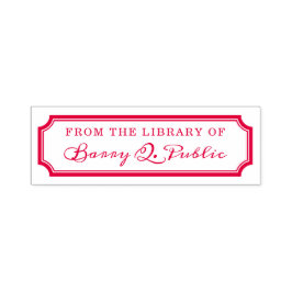 Briefmarke des klassischen Notched Border Library- Permastempel