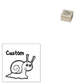 Briefmarke des Lehrers - Cartoon Snail Gummistempel (Stempel)