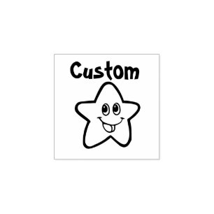 Briefmarke des Lehrers - Cartoon Star Gummistempel