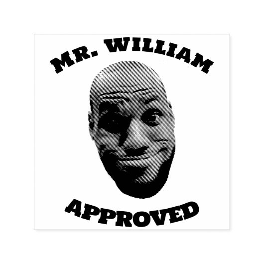 Briefmarke des Lehrers im Gesicht, Geschenk des Pe Permastempel (Design)