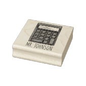 Briefmarke des personalisierten Mathematiklehrers Gummistempel (Stempel)