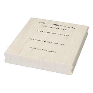 Briefmarke des "Restaurant Review Junk Journal" Gummistempel