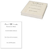 Briefmarke des "Restaurant Review Junk Journal" Gummistempel (Stempel)