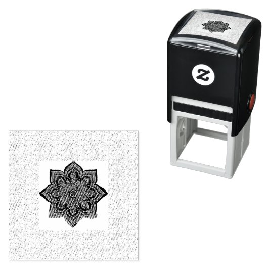 Briefmarke des runden Siegels | Rücksendeadresse u Permastempel (Beispiel)