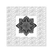 Briefmarke des runden Siegels | Rücksendeadresse u Permastempel (Design)