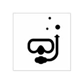 Briefmarke des Tauchbilds Gummistempel (Prägung)