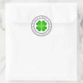 Briefmarke des Vaters Runder Aufkleber (Tasche)