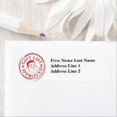 Briefmarke des Weihnachtsstempels auf der Offiziel (Insitu)