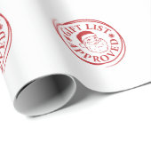 Briefmarke des Weihnachtsstempels auf der Offiziel Geschenkpapier (Rolleneckpunkt)