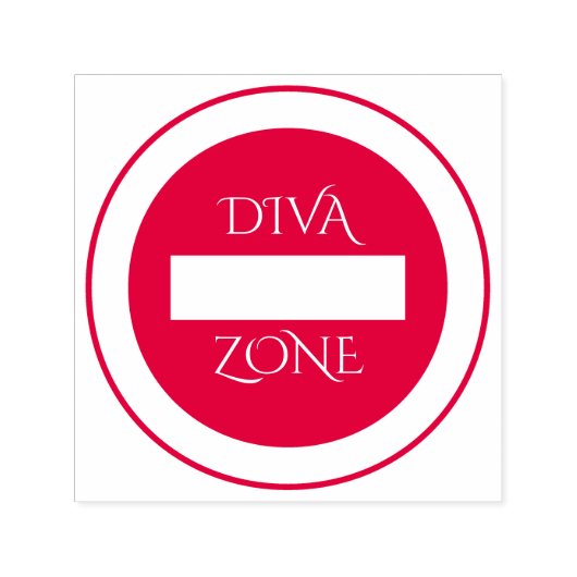 Briefmarke "Diva Zone" Permastempel (Design)