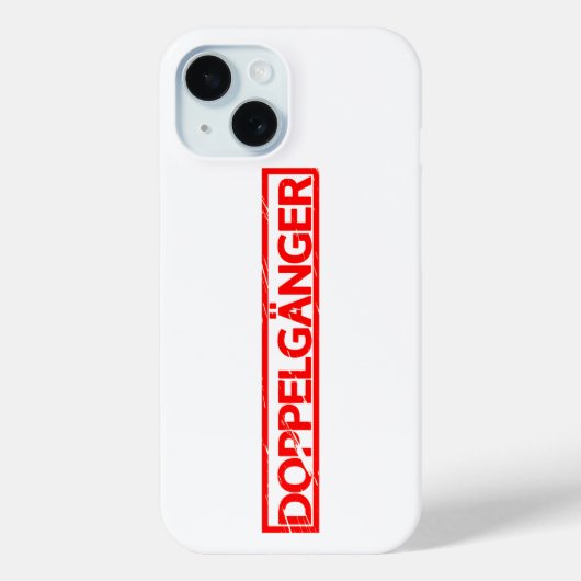 Briefmarke Doppelgänger Case-Mate iPhone Hülle (Rückseite)