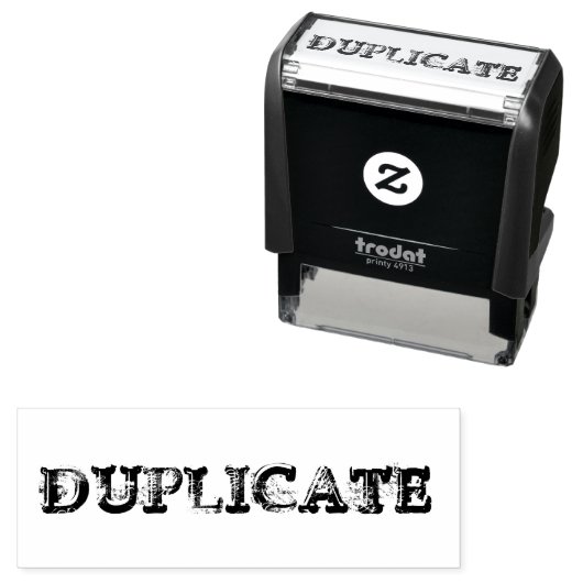 Briefmarke "Duplizieren" Permastempel (Beispiel)