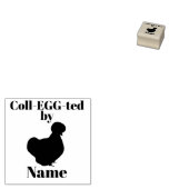 Briefmarke Ei des Kindes - Silkie Bantam Gummistempel (Stempel)